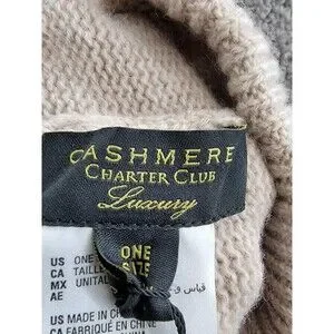 Charter Club | Accessories | Charter Club 0 Cashmere Cuffed  display picture 1
